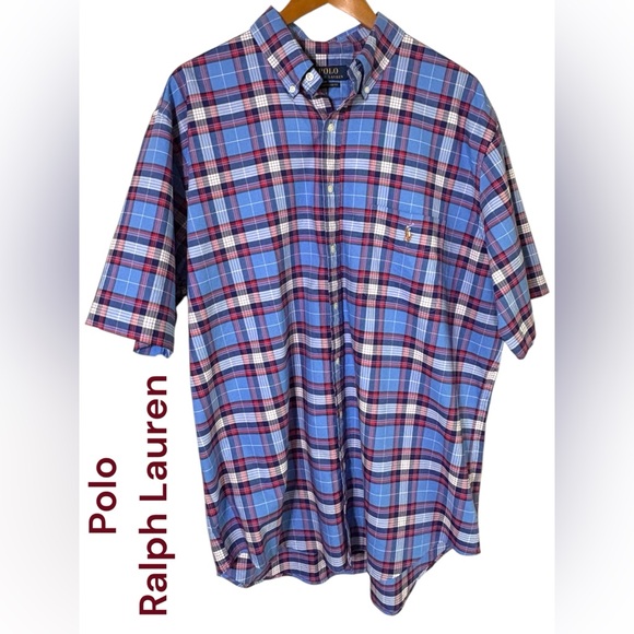 Polo Ralph Lauren-NWT men’s casual untucked short sleeved shirt. XL tall. New! - Picture 3 of 12